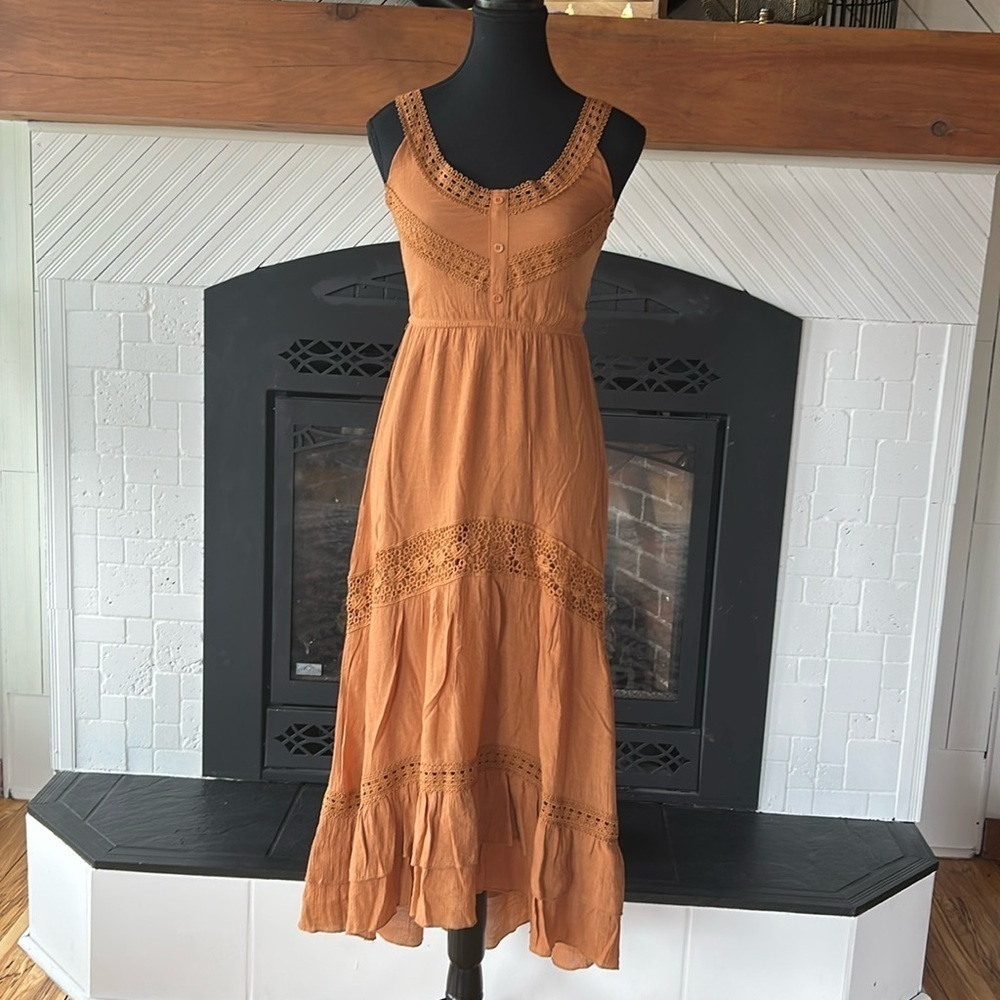 Bohemian Brown Maxi Dress